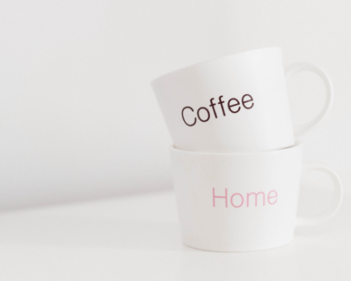 two coffee mugs Kate Jeziorska web development